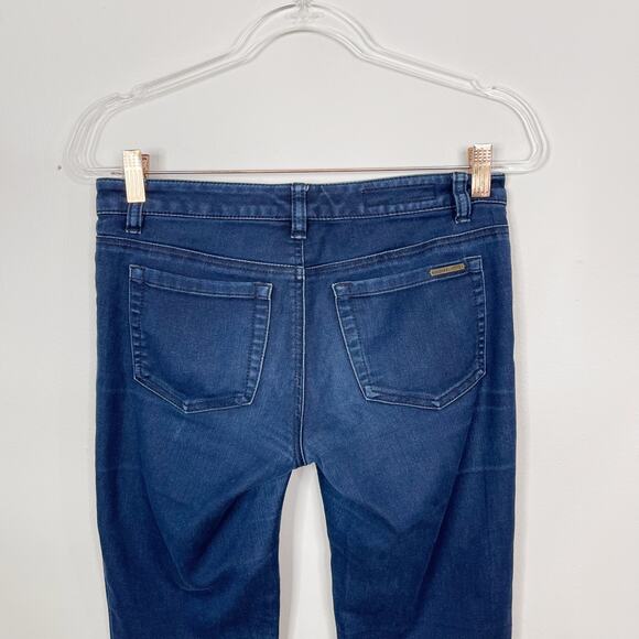 Michael Kors Cotton Stretch Skinny Jeans Womens Size 2 Blue Factory Fading - Picture 5 of 11